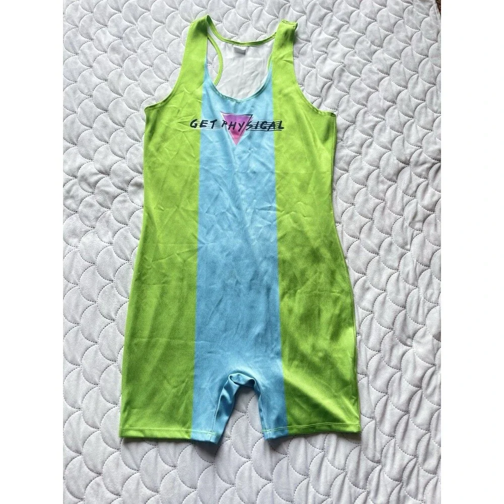 Spirit Halloween Adult 80s Aerobics Workout Leotard Costume Men S/m - Picture 7 of 7